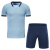 Atletico Madrid Style Customize Team Light Blue Soccer Jerseys Kit(Shirt+Short) | Atletico Madrid