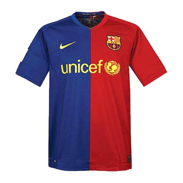 Men's Retro 2008/09 Barcelona Home Soccer Jersey Shirt Nike