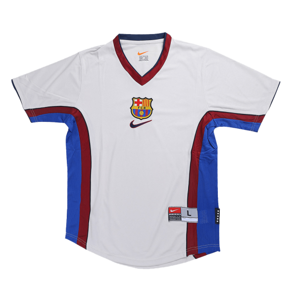 Men's Retro 1998/99 Barcelona Away Soccer Jersey Shirt Nike
