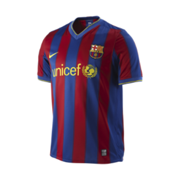 Men's Retro 2009/10 Barcelona Home Soccer Jersey Shirt Nike