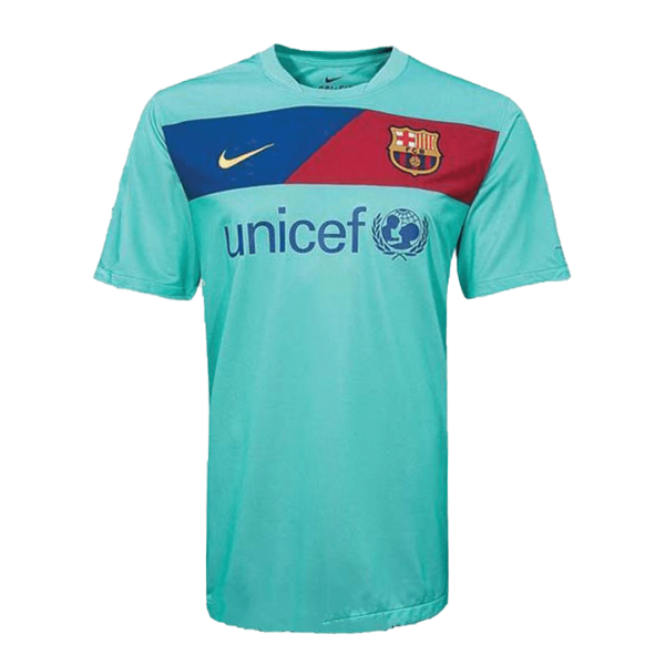 10/11 Barcelona Away Green Retro Soccer Jerseys Shirt | Barcelona