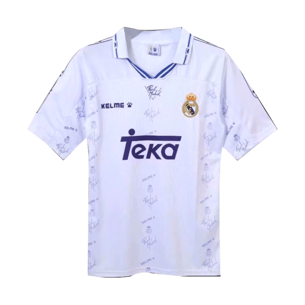 Men's Retro 1994/96 Real Madrid Home Soccer Jersey Shirt Adidas