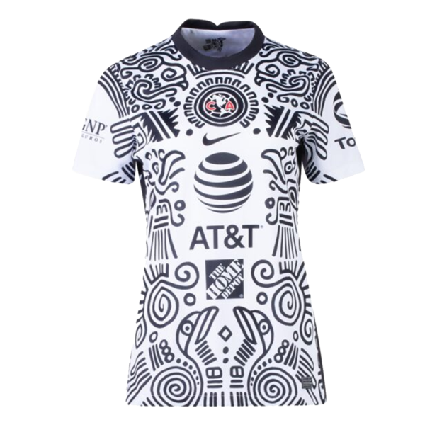 Women's Replica Club America Aguilas Third Away Soccer Jersey Shirt 2021 Nike