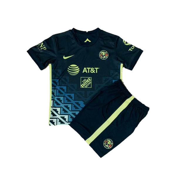 Kids Club America Aguilas Away Soccer Jersey Kit (Jersey+Shorts) 2021/22 Nike