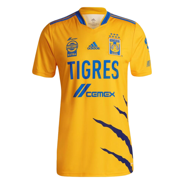 Men's Replica Tigres UANL Home Soccer Jersey Shirt 2021/22 Adidas