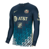 Men's Replica Club America Aguilas Away Long Sleeves Soccer Jersey Shirt 2021/22 Nike
