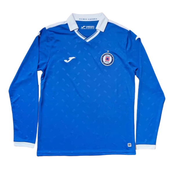 Men's Replica Cruz Azul Long Sleeves Soccer Jersey Shirt 2021/22 Joma