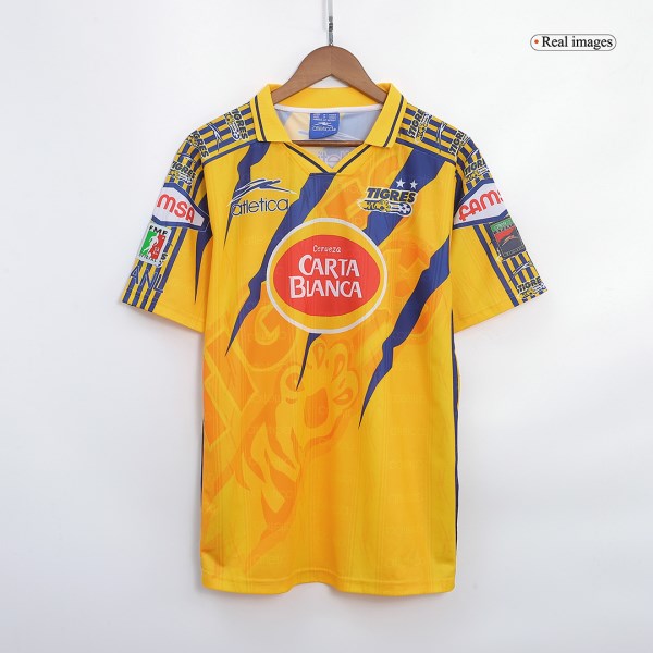 Men's Retro 1997/98 Tigres UANL Home Soccer Jersey Shirt