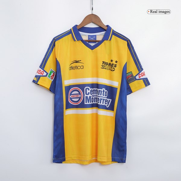 Men's Retro 1999/00 Tigres UANL Home Soccer Jersey Shirt