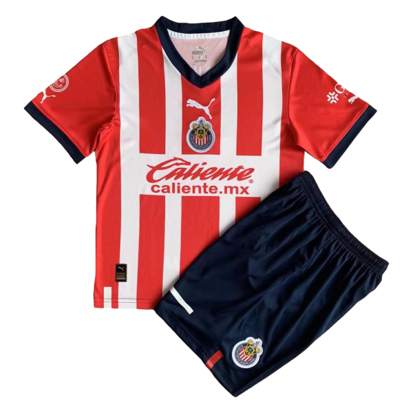Kids Chivas Home Soccer Jersey Kit (Jersey+Shorts) 2022/23 Puma