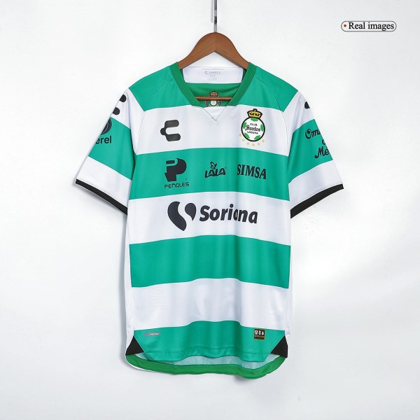 Men's Replica Santos Laguna Home Soccer Jersey Shirt 2022/23 Charly