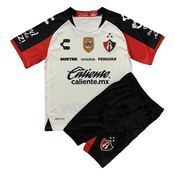 Kids Atlas de Guadalajara Away Soccer Jersey Kit (Jersey+Shorts) 2022/23 Charly