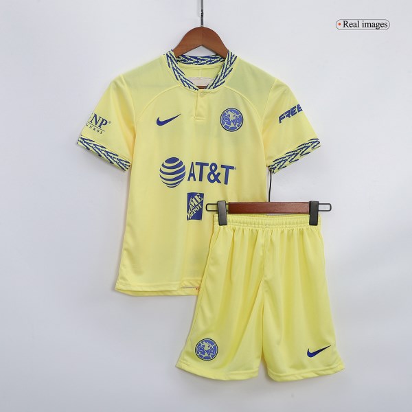 Kids Club America Aguilas Home Soccer Jersey Kit (Jersey+Shorts) 2022/23 Nike