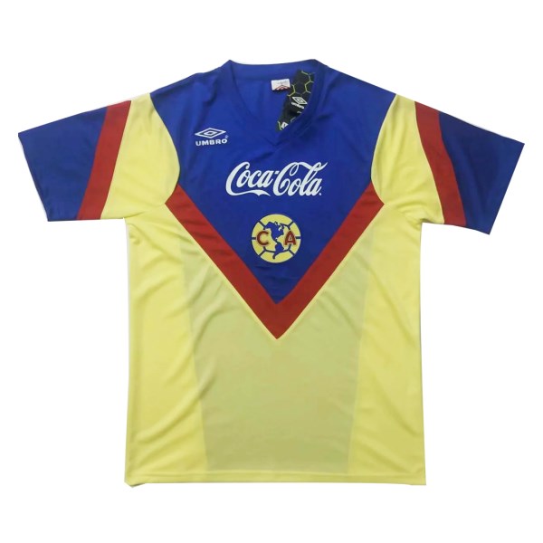 1988 Club America Home Blue&Yellow Retro Jerseys Shirt | Club America Aguilas