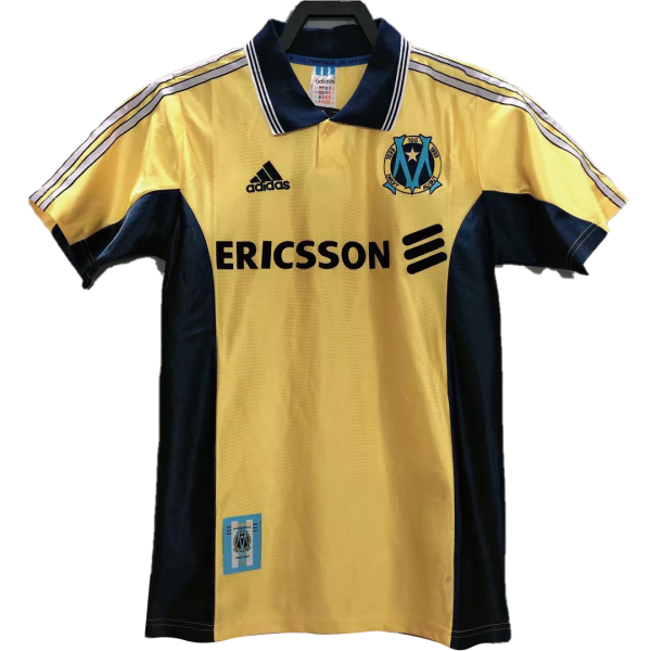 Men's Retro 1998/99 Marseille Soccer Jersey Shirt Adidas