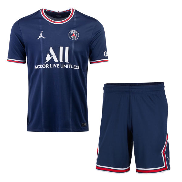 Men's Replica PSG Home Soccer Jersey Kit (Jersey+Shorts) 2021/22 Jordan