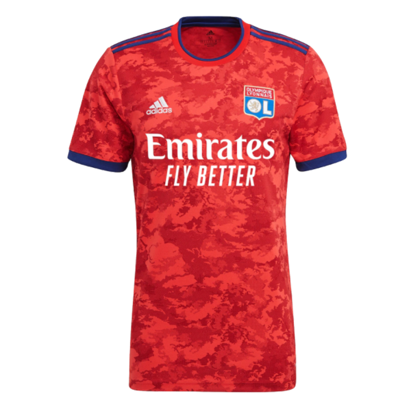 Men's Replica Olympique Lyonnais Away Soccer Jersey Shirt 2021/22 Adidas