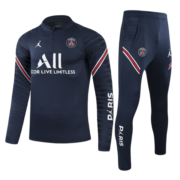 Kids PSG Zipper
Tracksuit Sweat Shirt Kit(Top+Pants) 2021/22 Jordan