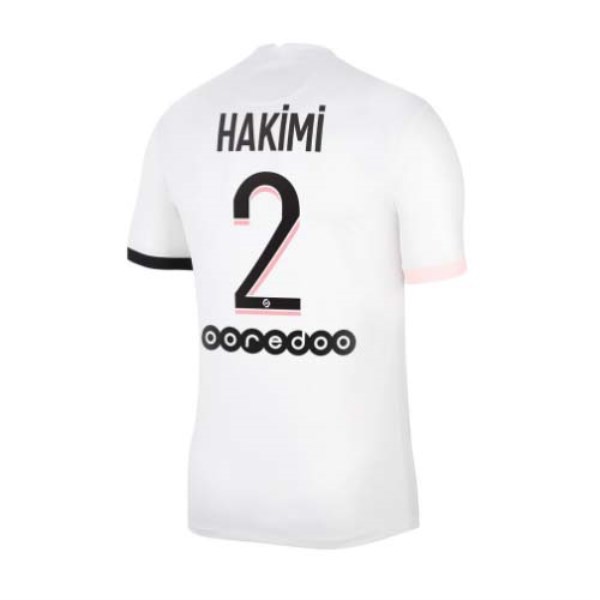 Men's Replica HAKIMI #2 PSG Away Soccer Jersey Shirt 2021/22 Nike