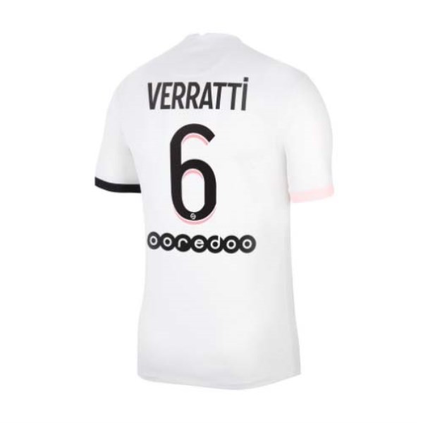 Men's Replica VERRATTI #6 PSG Away Soccer Jersey Shirt 2021/22 Nike