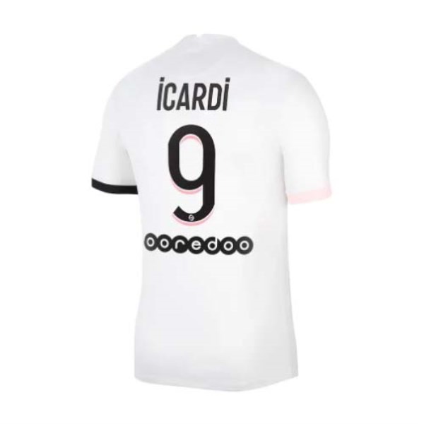 Men's Replica ICARDI #9 PSG Away Soccer Jersey Shirt 2021/22 Nike