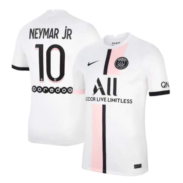 Men's Replica NEYMAR JR #10 PSG Away Soccer Jersey Shirt 2021/22 Nike