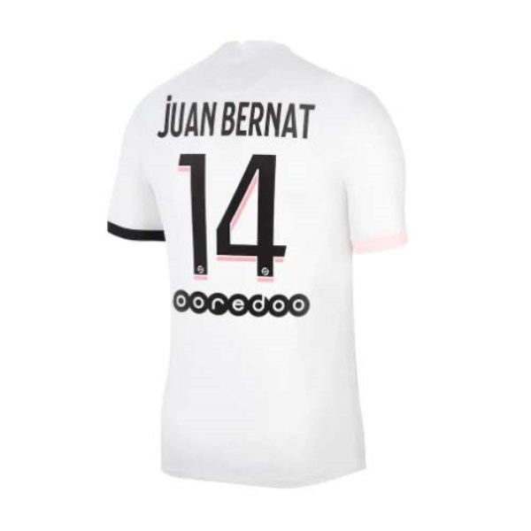 Men's Replica JUAN BERNAT #14 PSG Away Soccer Jersey Shirt 2021/22 Nike