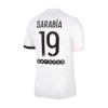 Men's Replica SARABIA #19 PSG Away Soccer Jersey Shirt 2021/22 Nike