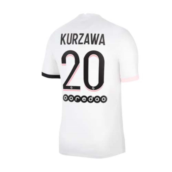 Men's Replica KURZAWA #20 PSG Away Soccer Jersey Shirt 2021/22 Nike