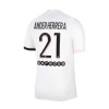 Men's Replica ANDER HERRERA #21 PSG Away Soccer Jersey Shirt 2021/22 Nike