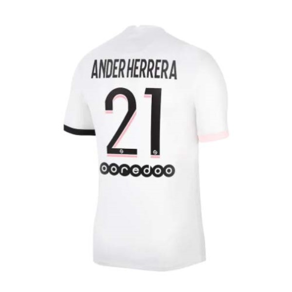 Men's Replica ANDER HERRERA #21 PSG Away Soccer Jersey Shirt 2021/22 Nike
