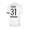 Men's Replica DAGBA #31 PSG Away Soccer Jersey Shirt 2021/22 Nike