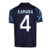 Men's Replica KAMARA #4 Marseille Away Soccer Jersey Shirt 2021/22 Puma