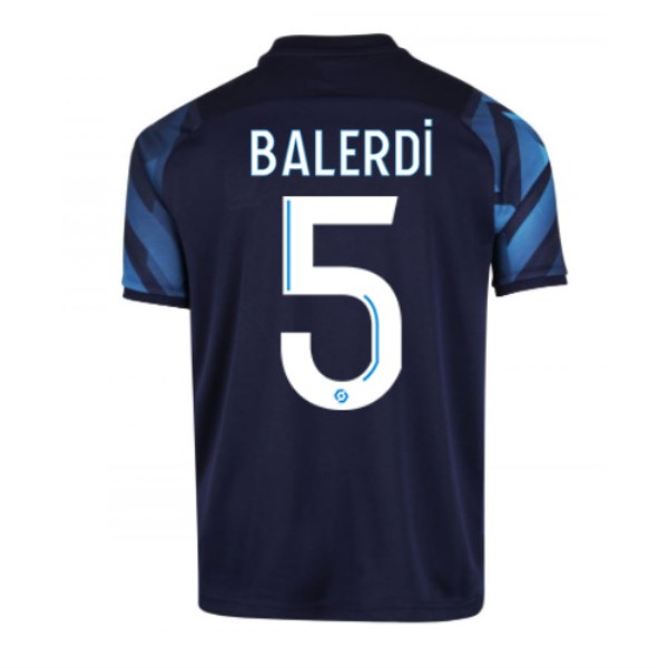 Men's Replica BALERDI #5 Marseille Away Soccer Jersey Shirt 2021/22 Puma