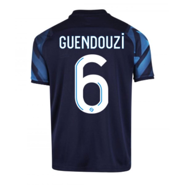 Men's Replica GUENDOUZI #6 Marseille Away Soccer Jersey Shirt 2021/22 Puma