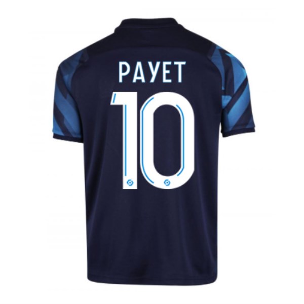 Men's Replica PAYET #10 Marseille Away Soccer Jersey Shirt 2021/22 Puma