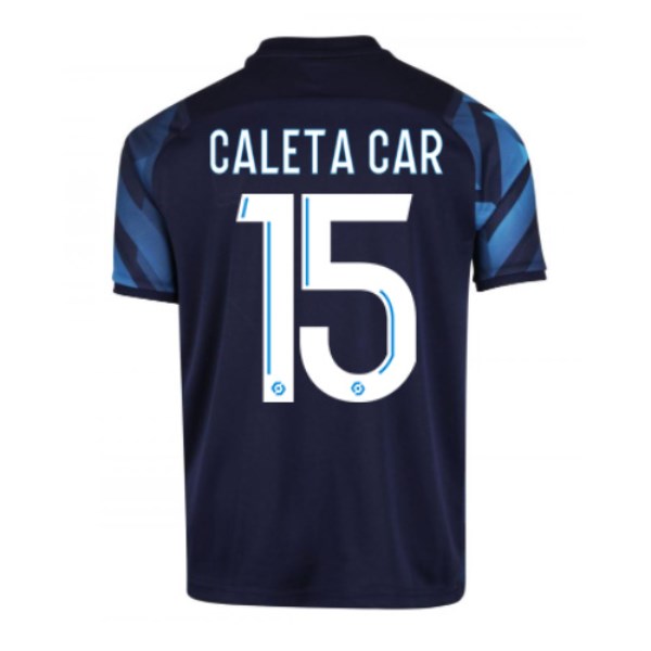Men's Replica CALETA CAR #15 Marseille Away Soccer Jersey Shirt 2021/22 Puma