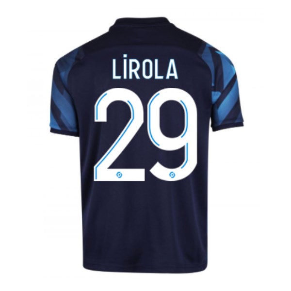 Men's Replica LIROLA #29 Marseille Away Soccer Jersey Shirt 2021/22 Puma
