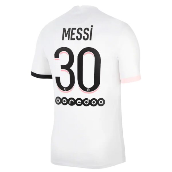 Men's Replica Messi #30 PSG Away Soccer Jersey Shirt 2021/22 Nike