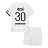 Kids Messi #30 PSG Away Soccer Jersey Kit (Jersey+Shorts) 2021/22 Nike