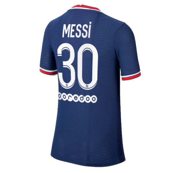 Men's Authentic Messi #30 PSG Home Soccer Jersey Shirt 2021/22 Jordan