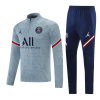 Men's PSG Zipper Tracksuit Sweat Shirt Kit (Top+Trousers) 2021/22 Jordan