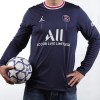 Men's Replica PSG Home Long Sleeves Soccer Jersey Shirt 2021/22 Jordan