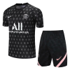 Replica Nike PSG Training Soccer Jersey Kit(Jersey+Shorts) 2021/22 - Black | PSG
