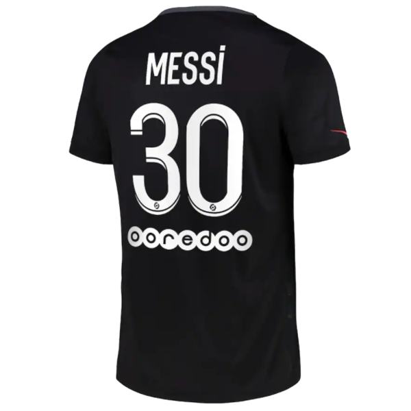 Men's Replica Messi #30 PSG Third Away Soccer Jersey Shirt 2021/22 Nike