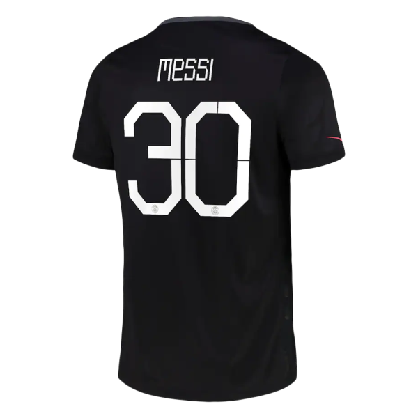 Men's Replica Messi #30 PSG Third Away UCL Soccer Jersey Shirt 2021/22 Nike