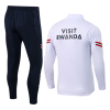Men's PSG Zipper Tracksuit Sweat Shirt Kit (Top+Trousers) 2021/22 Jordan