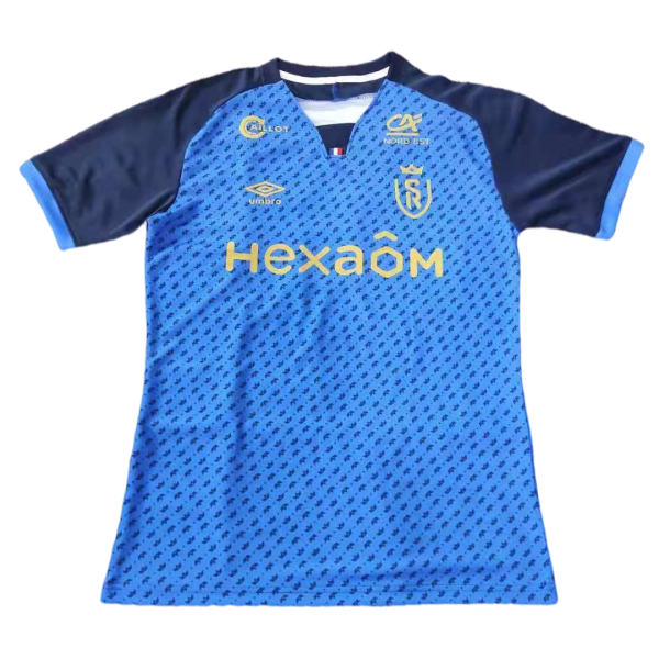 Men's Replica Stade de Reims Away Soccer Jersey Shirt 2021/22 Umbro