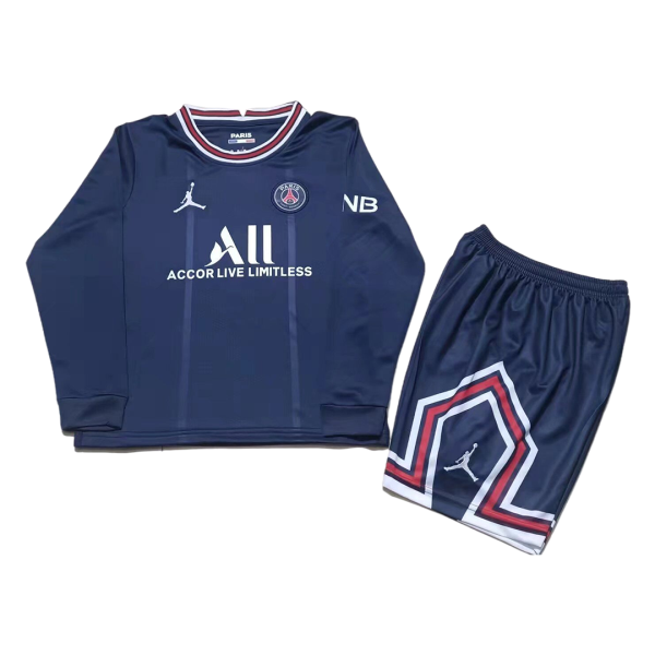 Kids PSG Home Soccer Jersey Kit (Jersey+Shorts) 2021/22 Jordan