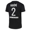 Men's Replica HAKIMI #2 PSG Third Away Soccer Jersey Shirt 2021/22 Nike
